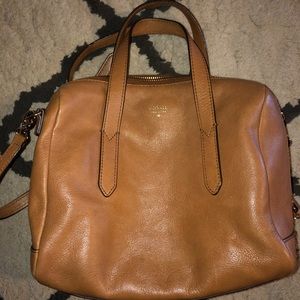 Tan Fossil Sydney Satchel